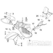 2.33 Přední a zadní blatník - Gilera Runner 50 PureJet ST 2008 (ZAPC46200)