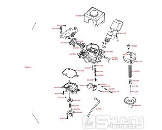 E09 Karburátor - Kymco Super 8 50 4-Takt