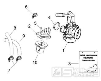 1.39 Karburátor - Gilera Runner 50 SP 2005-2006 (ZAPC46100)