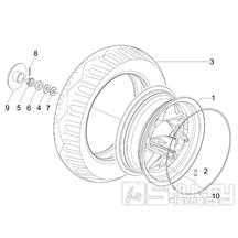 4.12 Zadní kolo - Gilera Stalker 50 2T Speciální edice 2007-2008 (ZAPC40100)