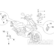 6.05 Baterie, houkačka, relé - Gilera Runner 125 VX 4T 2005-2006 UK (ZAPM46100)