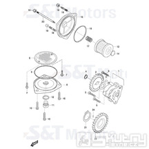 14 Olejové čerpadlo - Hyosung ST 700i