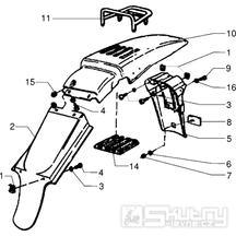 T22 Zadní blatník - Gilera Surfer (VTBC 08000 ...)