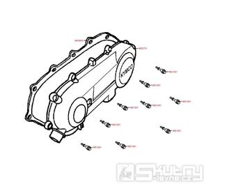 E05 Kryt variátoru - Kymco Agility 50 RS 2T KE10BA
