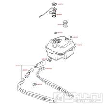 F10 Palivová nádrž / palivový kohout - Kymco Agility 50 One 4T / MMC 4T