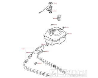 F10 Palivová nádrž / palivový kohout - Kymco Agility 50 One 4T / MMC 4T