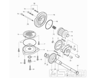 13 Olejové čerpadlo / Filtr - Hyosung GT 250 N (Naked)