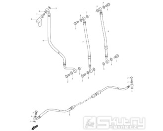 47 Brzdové hadice - Hyosung GV 650i E