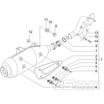 1.42 Výfuk - Gilera Runner 200 VXR 4T LC Race 2006 (ZAPM46400)