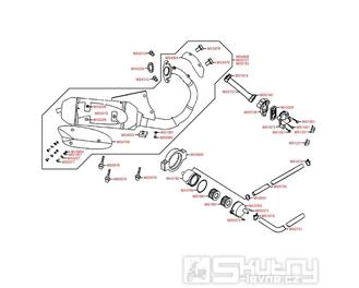 F15 Výfuk a sekundární vzduchový systém - Kymco