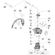 1.40 Karburátor (jednotlivé díly) - Gilera Runner 50 SP 2010-2012 (ZAPC46100, ZAPC46300, ZAPC4610001)