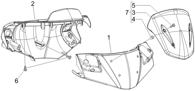 3.01 Kryt řidítek, plexi štít - Gilera Runner 50 PureJet 2010-2011 (ZAPC46200)