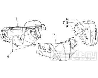 3.01 Kryt řidítek, plexi štít - Gilera Runner 50 PureJet 2010-2011 (ZAPC46200)