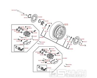 F07 Přední kolo s brzdou - Kymco Xciting 500i R ABS