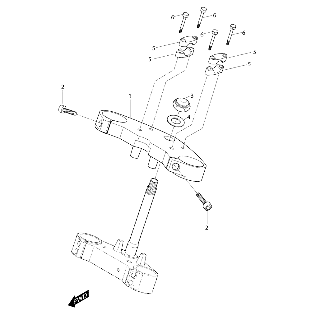 FIG35 Tyč řízení - Hyosung GT 250i NE (Naked)