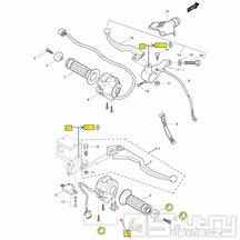 39 Gripy / Páčky / Přepínače - Hyosung GT 250 R