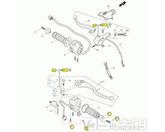 39 Gripy / Páčky / Přepínače - Hyosung GT 250 R