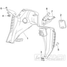 2.30 Předkolenní plast - Gilera Nexus 500 4T LC 2006-2008 (ZAPM35200)