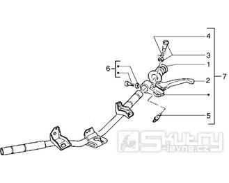 T39 Levá rukojeť, brzdová páčka - Gilera Runner 50 do roku 1999 (ZAPC14000)
