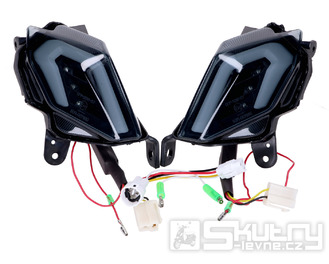 Sada zadních blinkrů Naraku kouřové pro Yamaha T-Max 530 2012-2016