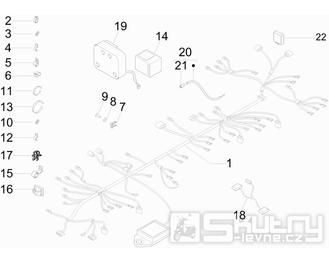 6.08 Elektroinstalace, pojistky - Gilera Nexus 500 4T LC 2009-2011 (ZAPM35200)