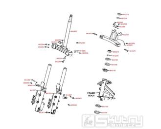 F06 Vidlice - Kymco Xciting 500i EVO SBA0BB