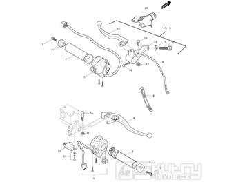 43 Rukojeti / Páčky / Přepínače - Hyosung GV 650i E