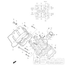 01v Hlava válce přední - Hyosung GV 650i E