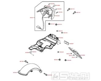 F18 Zadní světlo / Blatník - Kymco Vitality 50 4T