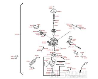 E11 Karburátor - Kymco Quannon 125 Naked