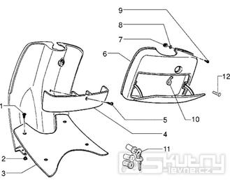 T20 Předkolenní plast, podlaha, úložný prostor - Gilera Easy Moving 50ccm 2T AC (SSP2T0001001...)