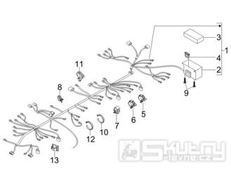 6.08 Elektroinstalace, pojistky - Gilera Runner 50 SP 2008-2009 (ZAPC46100)