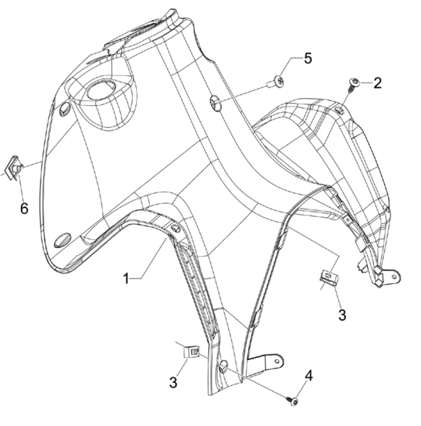 2.30 Předkolenní plast - Gilera Runner 125 ST 4T LC 2008-2012 (ZAPM46301)