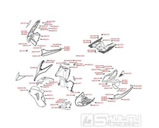 F05 Přední kapotáž / Podlaha - Kymco Super 8 125 Big Tyre KL25SF