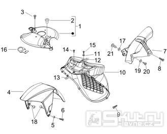 2.33 Přední a zadní blatník - Gilera Runner 125 VX 4T 2006-2007 UK (ZAPM46300)