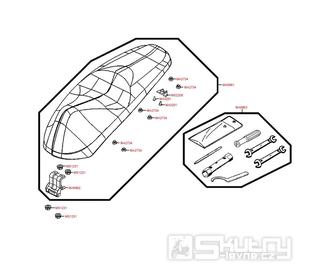 F09 Sedadlo a nářadí - Kymco People GT 125i