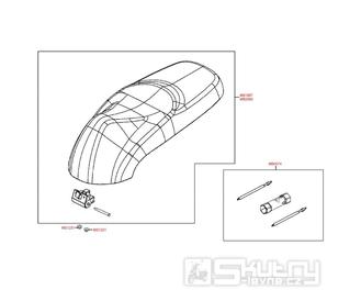 F09 Sedačka / Nářadí - Kymco Like 50 2T KE10AA