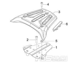 2.44 Nosič kufru - Gilera Runner 200 ST 4T LC 2008-2011 (ZAPM46401)