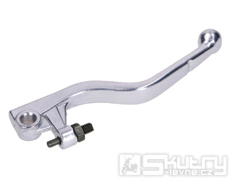 Brzdová páčka pravá stříbrná pro Aprilia RX, SX 11-, Derbi Senda SM, R DRD, Rieju MRT