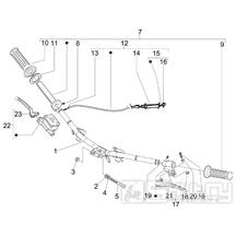 3.06 Řidítka, gripy - Gilera Storm 50 2007 (ZAPC29000)