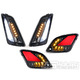 Sada LED blinkrů Moto Nostra pro Vespa GTS 125–300 HPE od 2019, černě tónované kryty