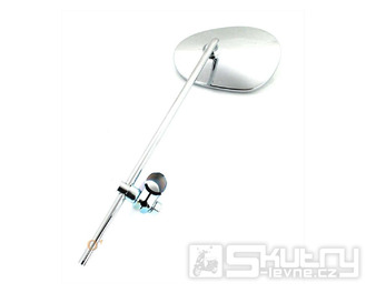 Zrcátko bumm ledvinovité levé 90x135mm pro řídítka 22mm, Puch, Zündapp, NSU