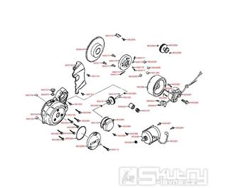 E06 Magneto dobíjení / Startér - Kymco HIPSTER 125