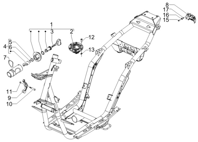 2.46 Zámky - Gilera Runner 50 PureJet ST 2008 (ZAPC46200)