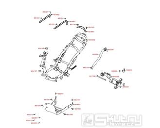 F20 Rám - Kymco Agility 125