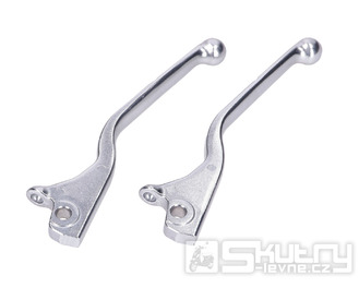 Brzdové páčky hliníkové stříbrné, sada pro Vespa GTS 125, Vespa GTS 300 HPE