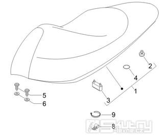 2.39 Sedadlo - Gilera Runner 50 SP 2007 (ZAPC461000)