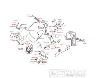 F03 Řídítka - Kymco Xciting 500i R ABS