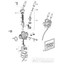 65.21 Karburátor (jednotlivé díly) - Gilera SMT 50 D50B0 od roku 2005 (ZAPABB01)
