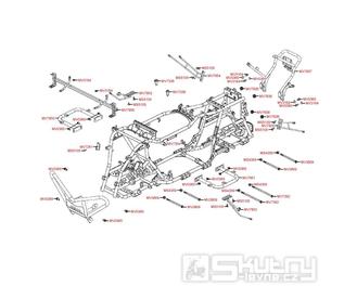 F21 Rám a držáky - Kymco Maxxer 400